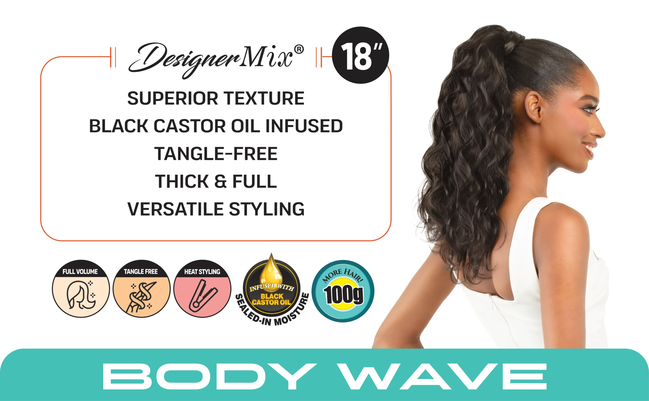 1pc body wave (18″)